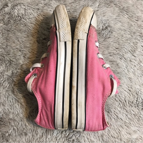 Converse ⚜️ Girls Light Pink One Star Low Top Tennis Shoes - Picture 6 of 10